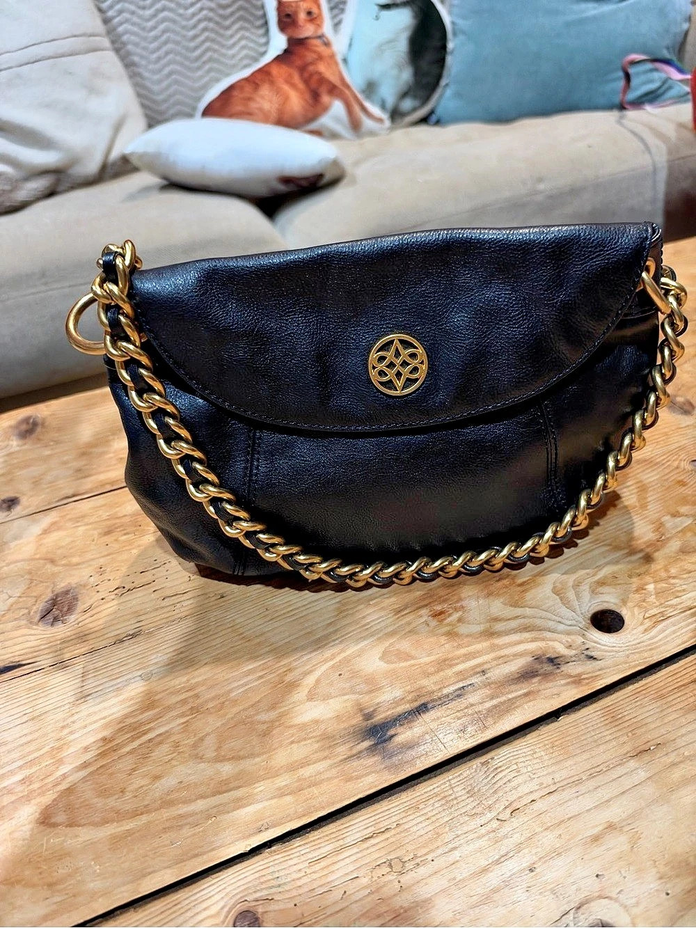 Antonio Melanie 35Black Chain Shoulder Bag